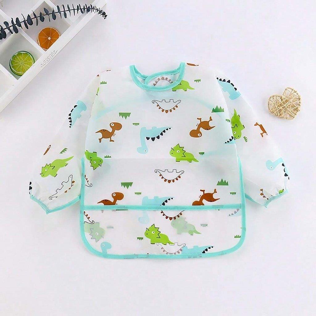 Baby Animal Print Bib Blue