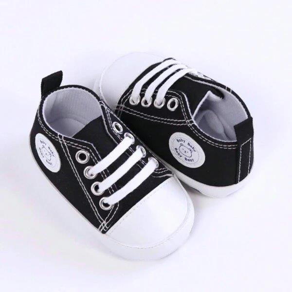 Baby Black Teddy Sneakers