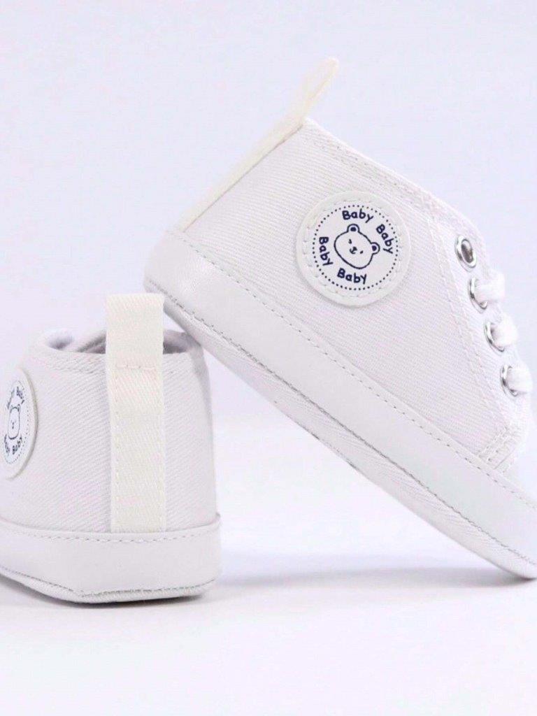 Baby White Teddy Sneakers