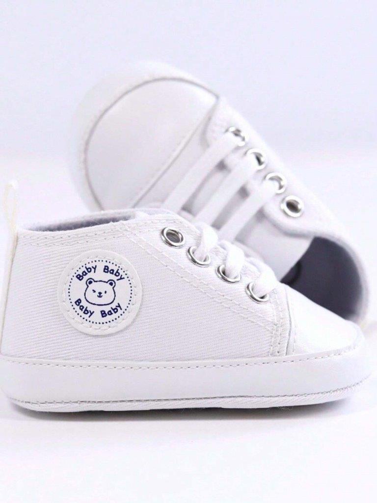 Baby White Teddy Sneakers