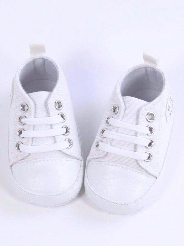 Baby White Teddy Sneakers
