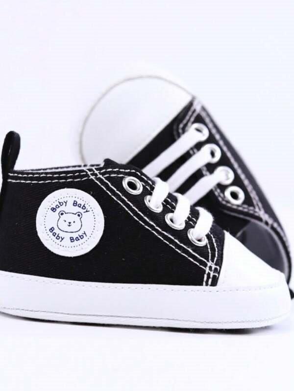 Baby Black Teddy Sneakers