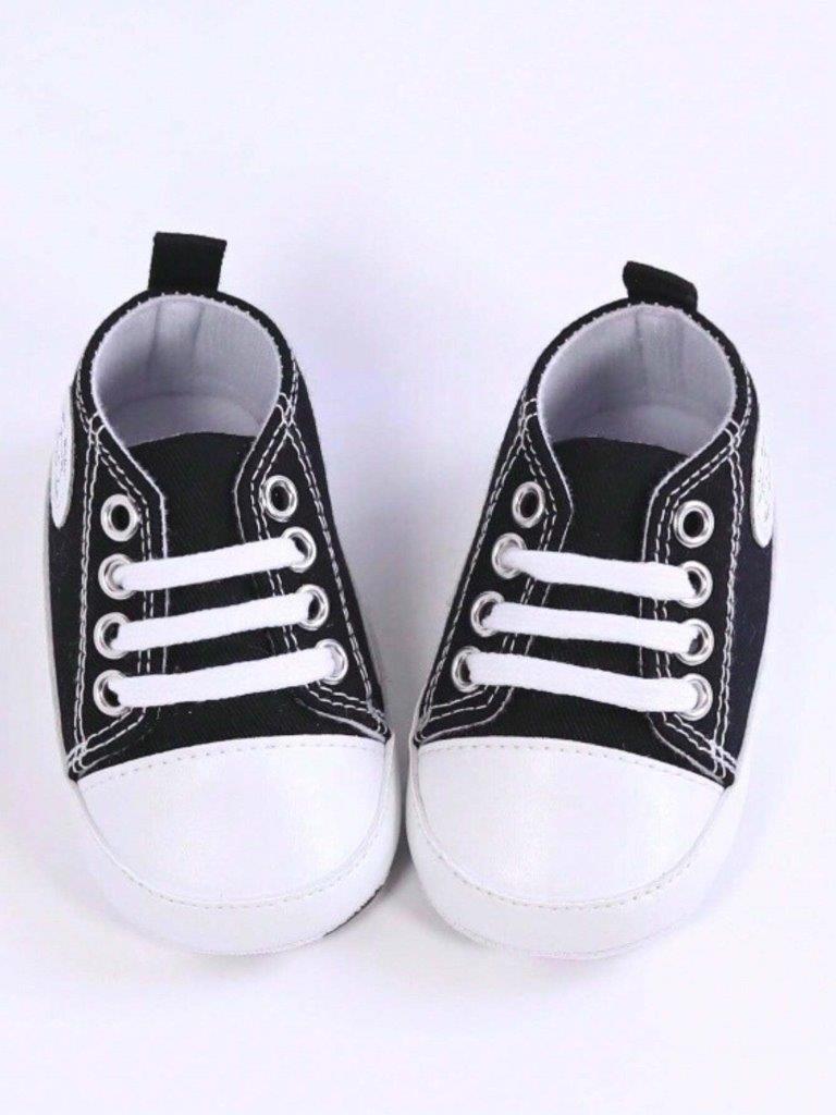 Baby Black Teddy Sneakers