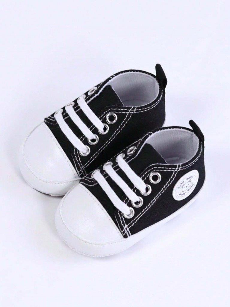 Baby Black Teddy Sneakers