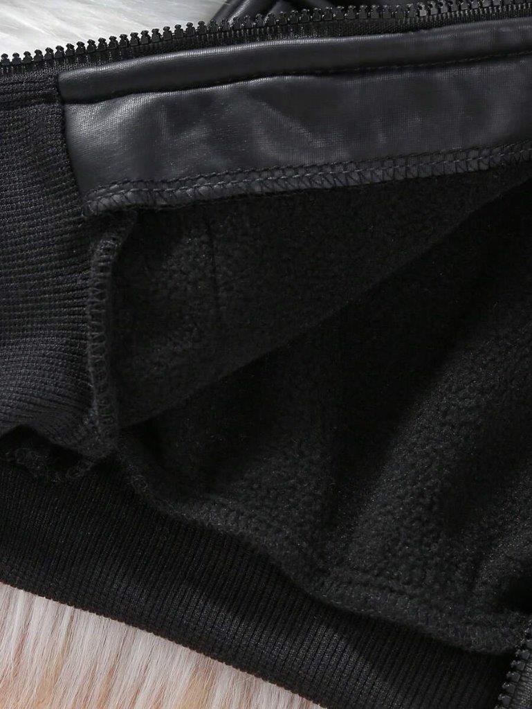 Baby Patched Pocket Fleece Baseball Jacket