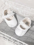Baby White Frilled Flats
