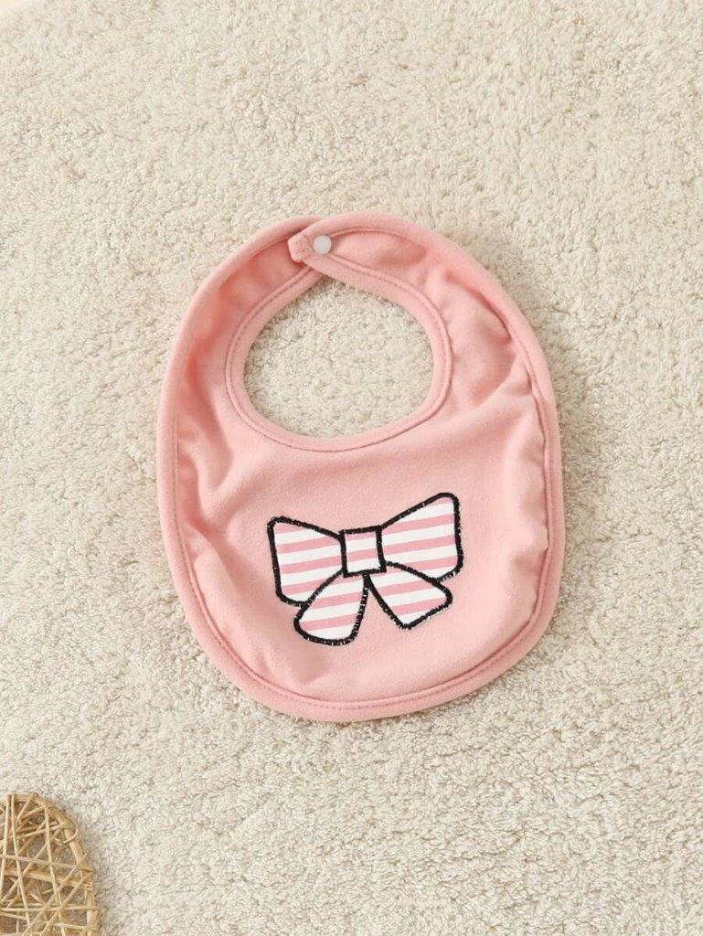Baby Stripe Bow Jumpsuit Set