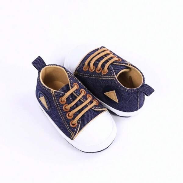 Baby Navy Blue Denim Sneakers