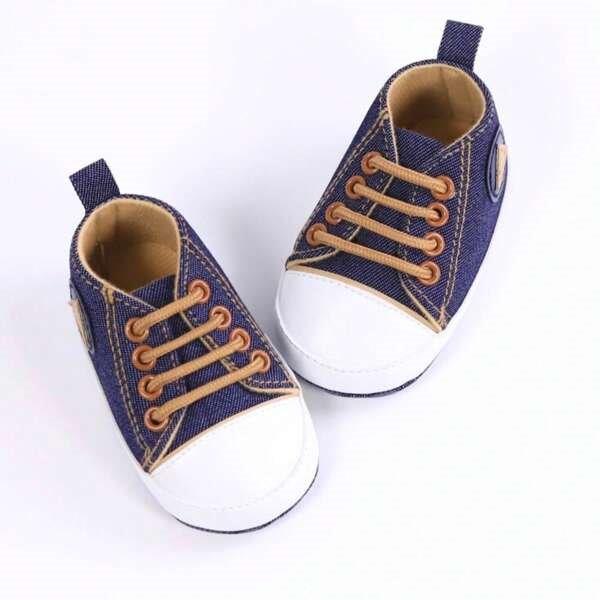 Baby Navy Blue Denim Sneakers