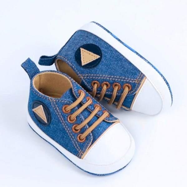 Baby Blue Denim Sneakers
