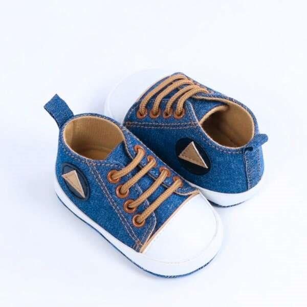 Baby Blue Denim Sneakers