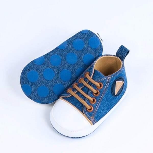 Baby Blue Denim Sneakers