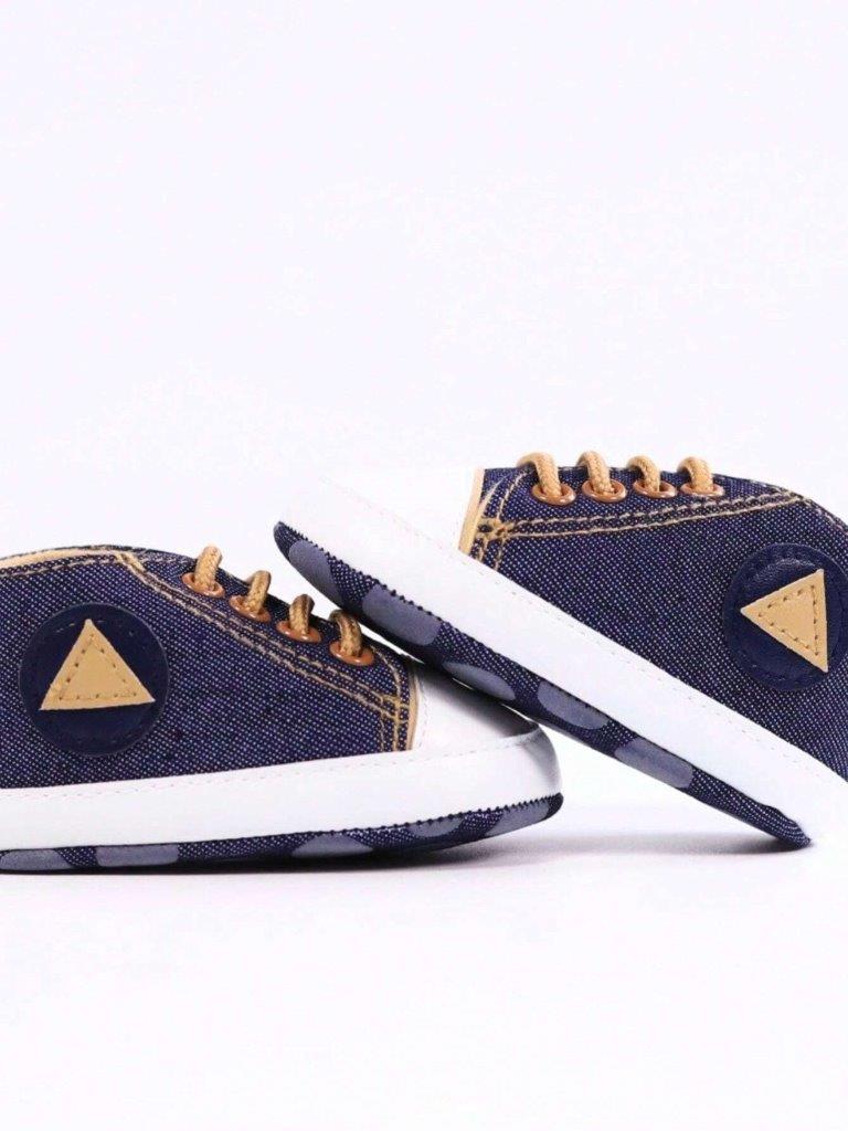 Baby Navy Blue Denim Sneakers