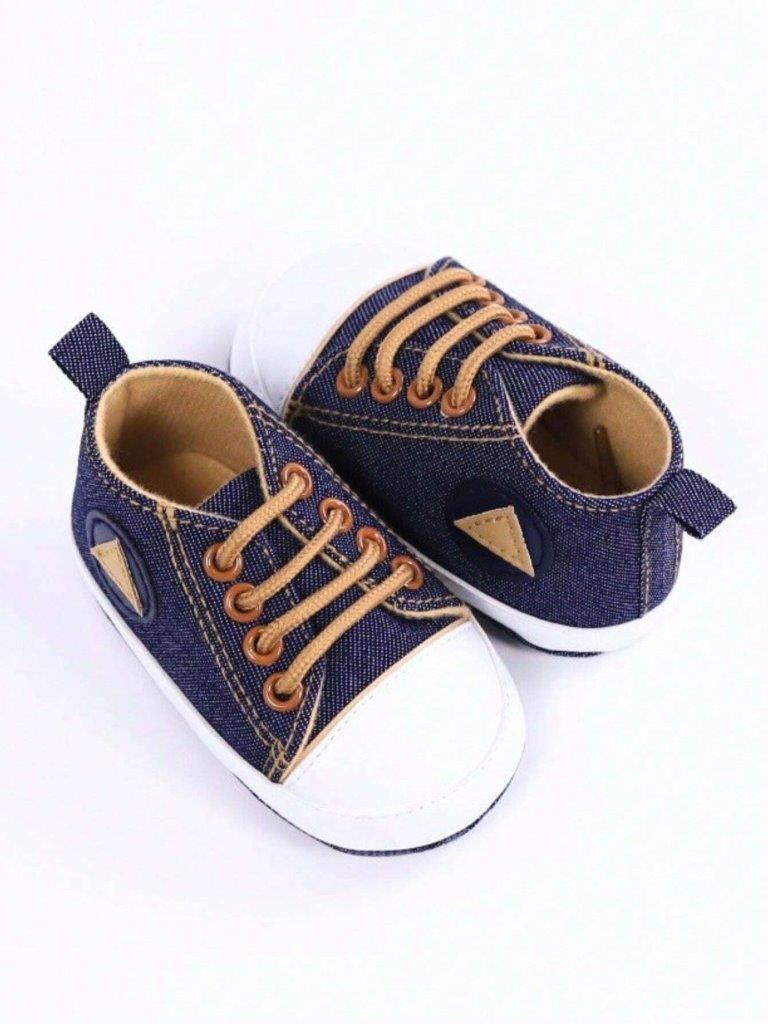 Baby Navy Blue Denim Sneakers