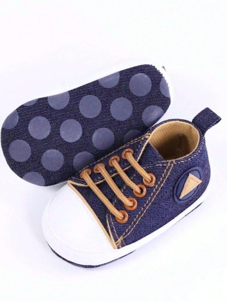 Baby Navy Blue Denim Sneakers
