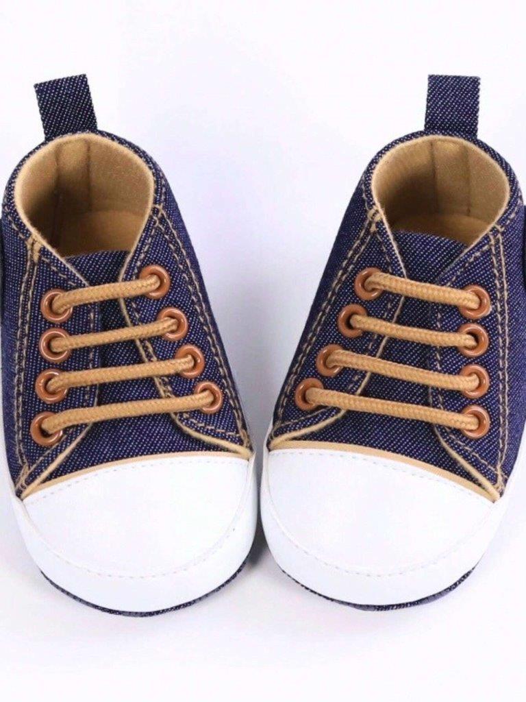 Baby Navy Blue Denim Sneakers