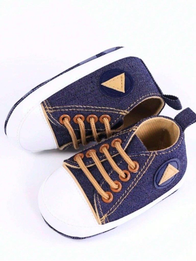 Baby Navy Blue Denim Sneakers