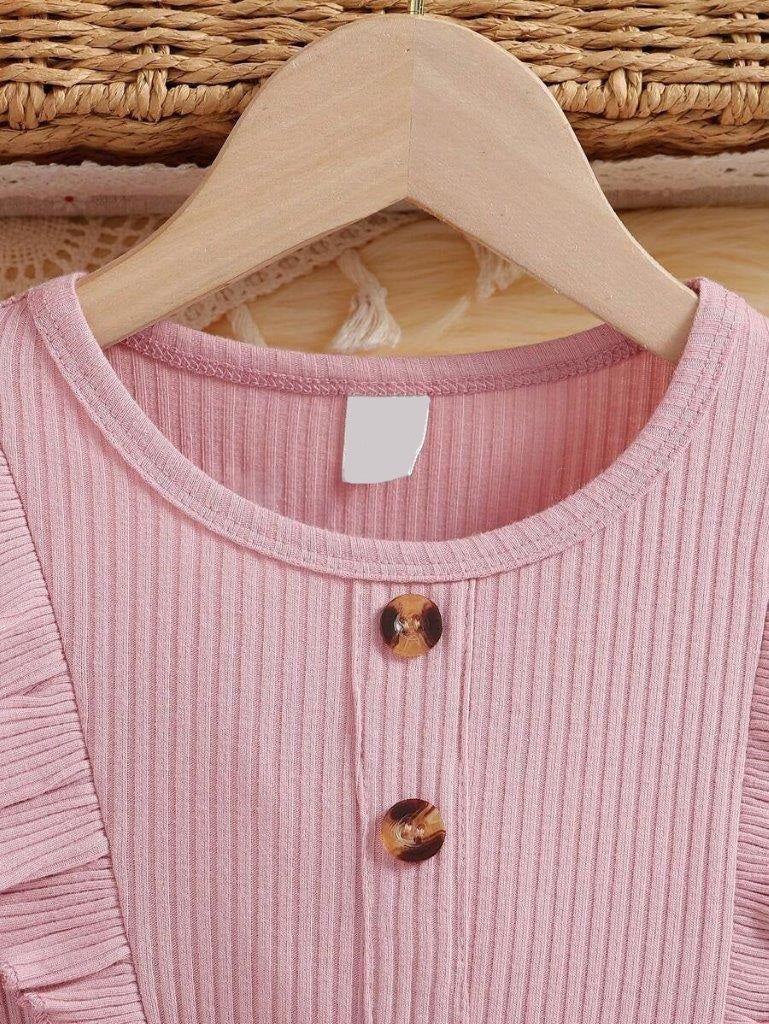 Toddler Girls Floral Print Belted Dress