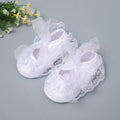 Baby White Rose Lace Shoes