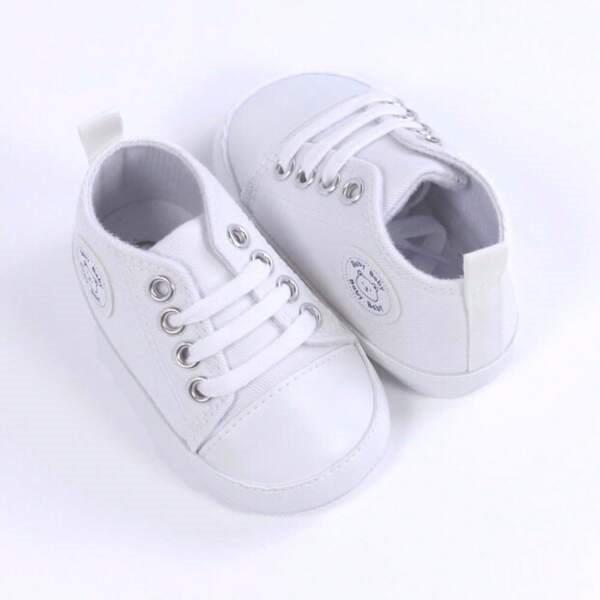Baby White Teddy Sneakers