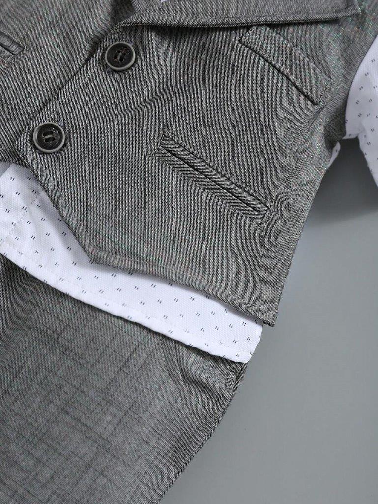 Baby Formal Gentleman Bow Tie Romper