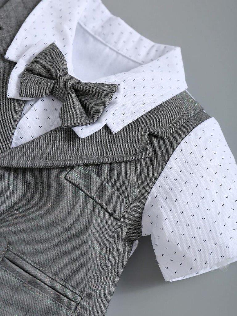 Baby Formal Gentleman Bow Tie Romper