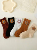 Baby Set of 5 Flower Socks 6-12 Months