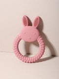 Baby Rabbit Ears Silicone Teether Pink