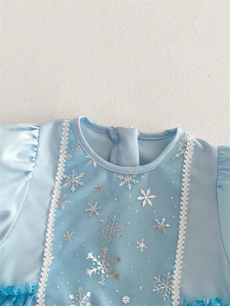 Baby Sparkle Snowflake Bodysuit Dress