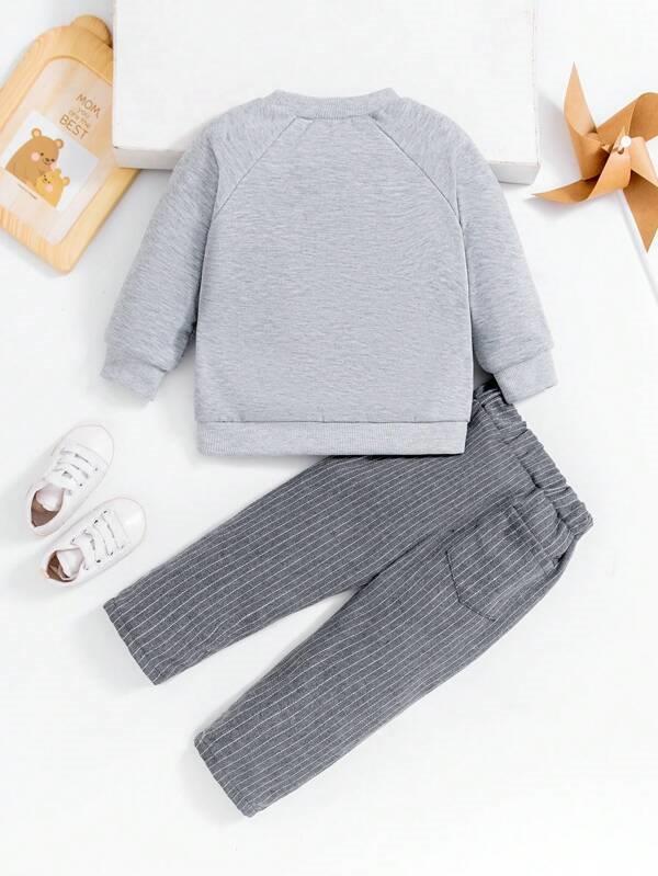 Baby Stylish Pocket Pullover And Pants Set