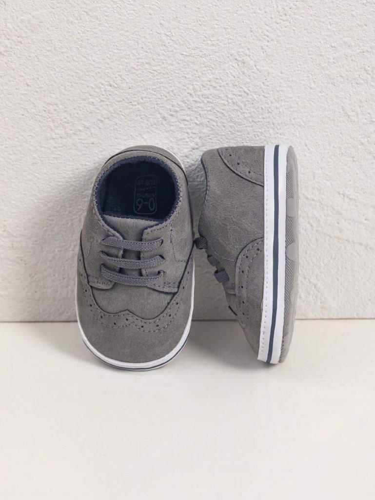 Baby Grey Pattern Shoes
