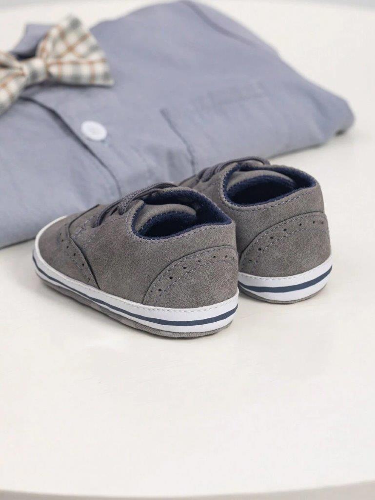 Baby Grey Pattern Shoes