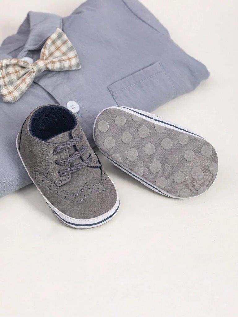 Baby Grey Pattern Shoes