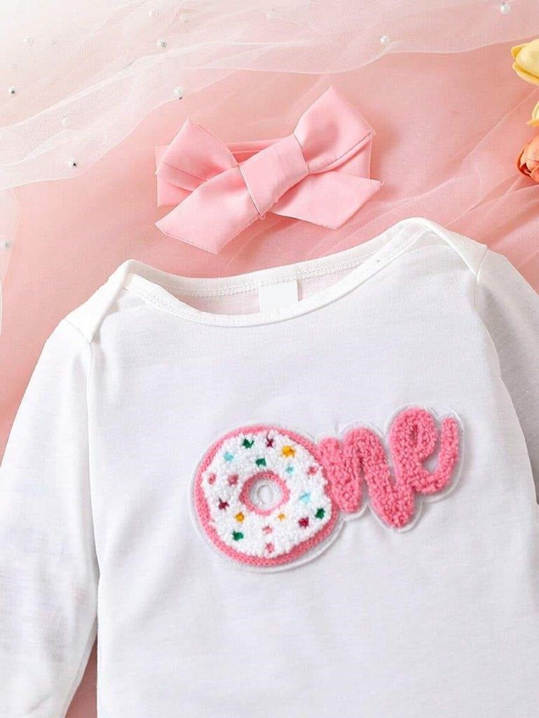 Baby Donut One Year Old Birthday Set