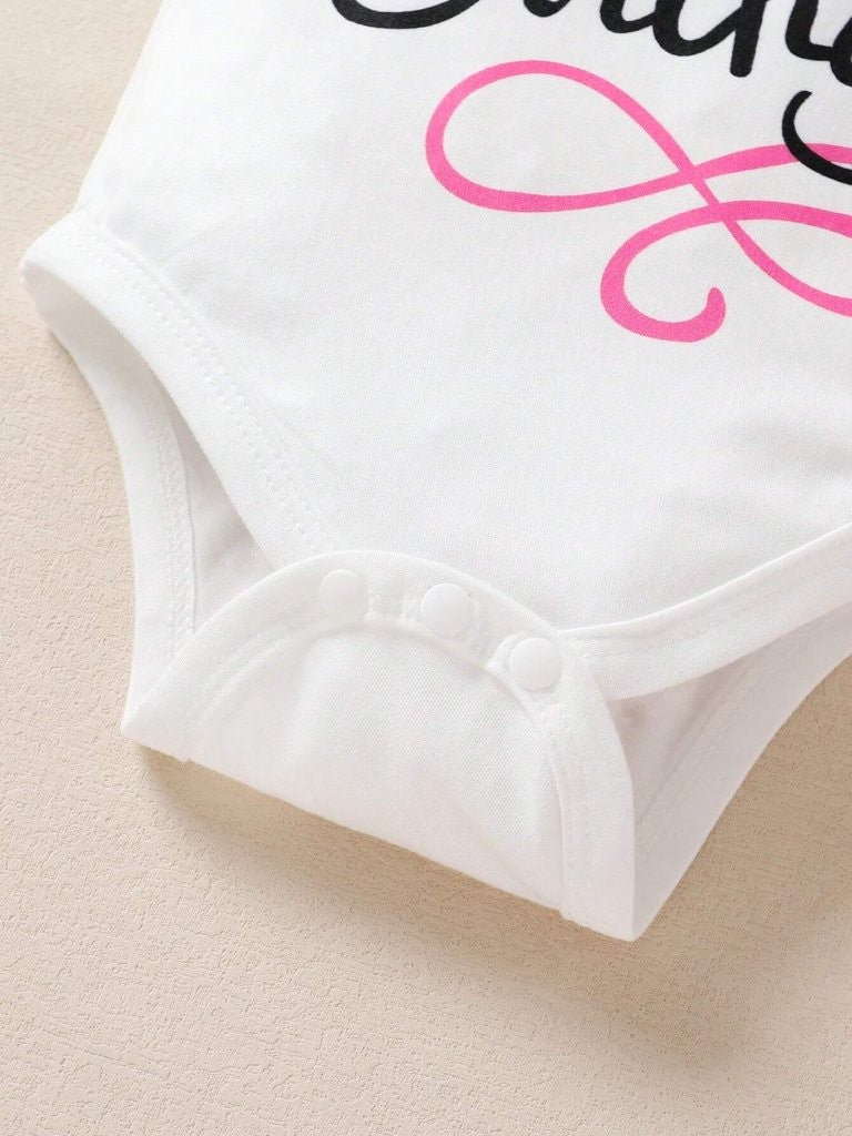 Baby Hot Pink Polka Dot Birthday Outfit Set