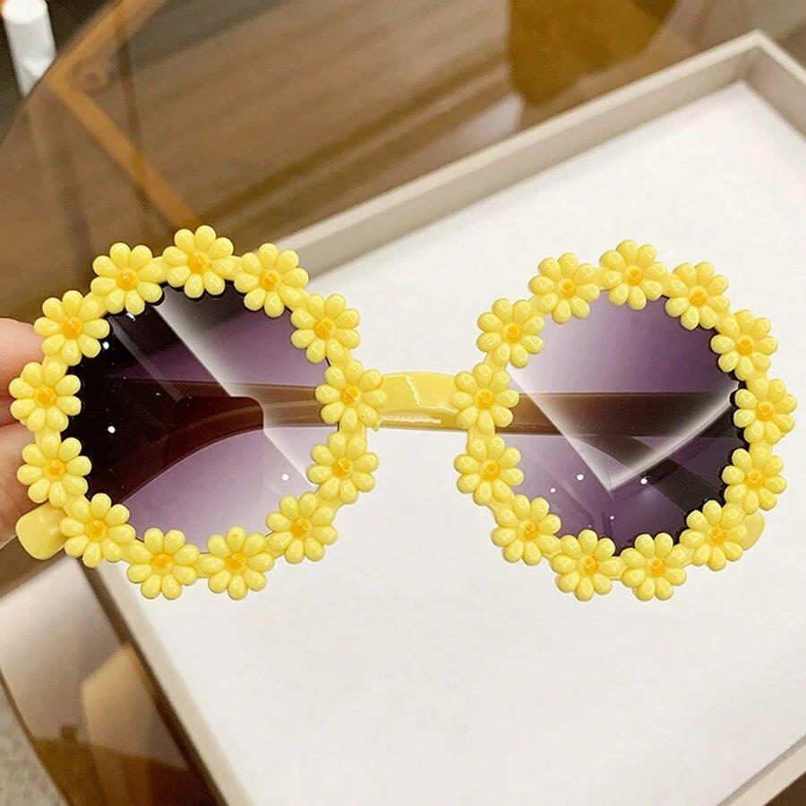 Kids Daisy Sunglasses Yellow