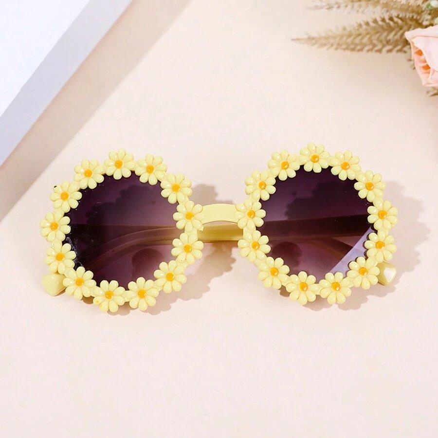Kids Daisy Sunglasses Yellow