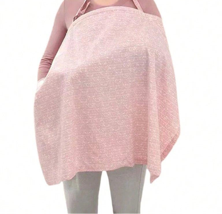 Baby Pink Kitten Character Nursing Cover