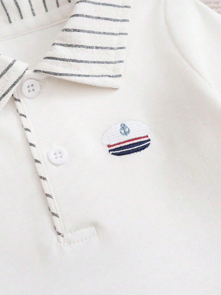 Baby 2 in 1 Stripe Collar Jumpsuit