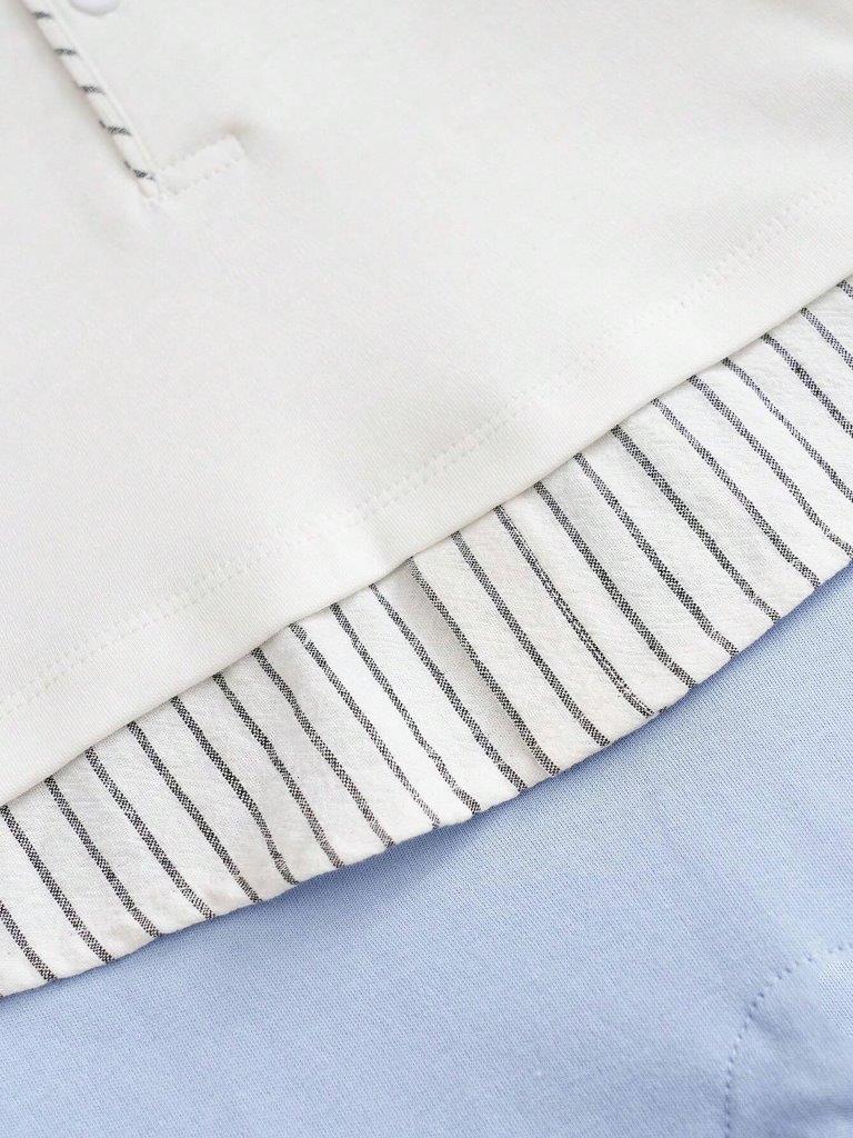 Baby 2 in 1 Stripe Collar Jumpsuit