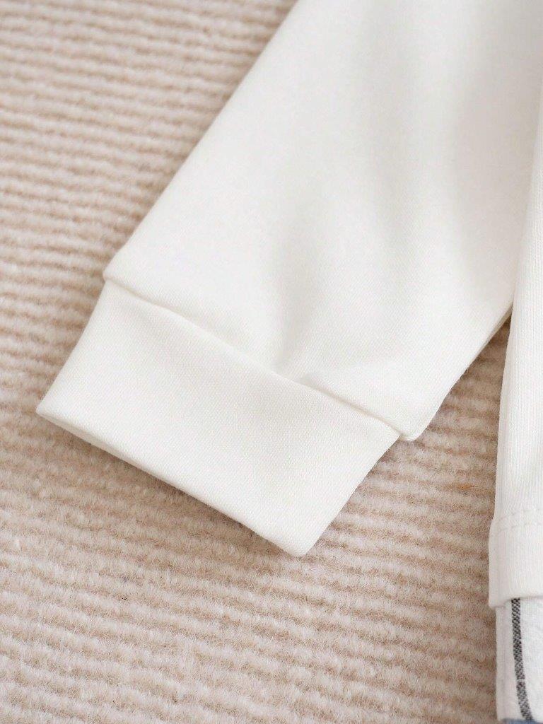 Baby 2 in 1 Stripe Collar Jumpsuit Apricot