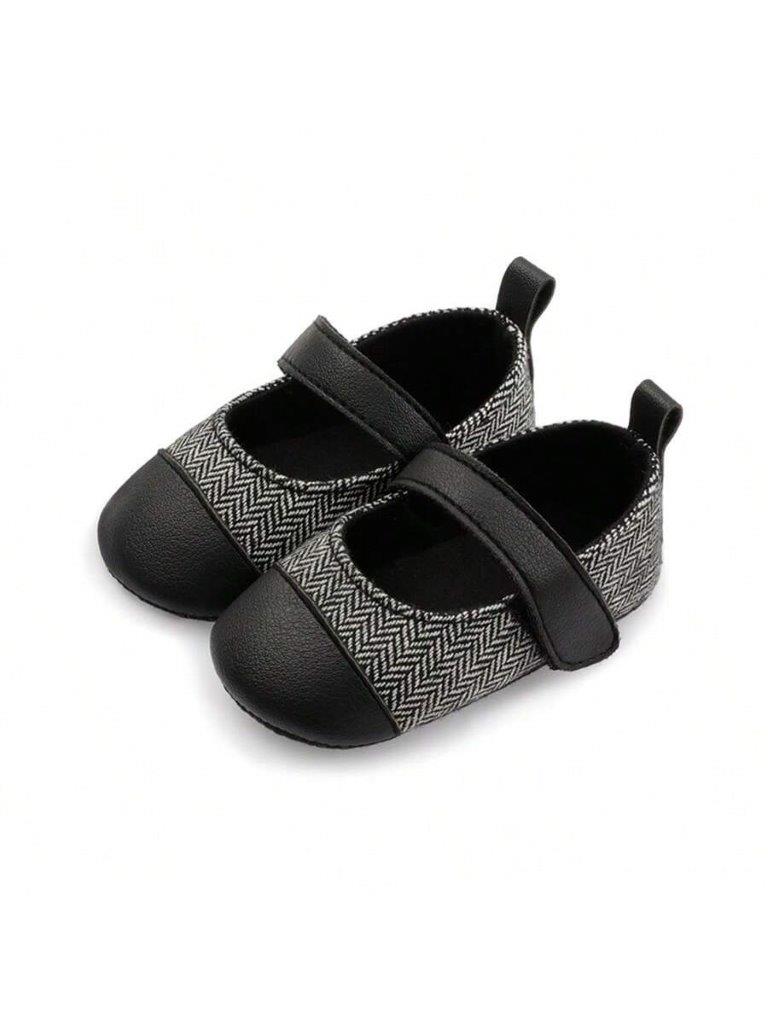 Baby Black Pattern Flats