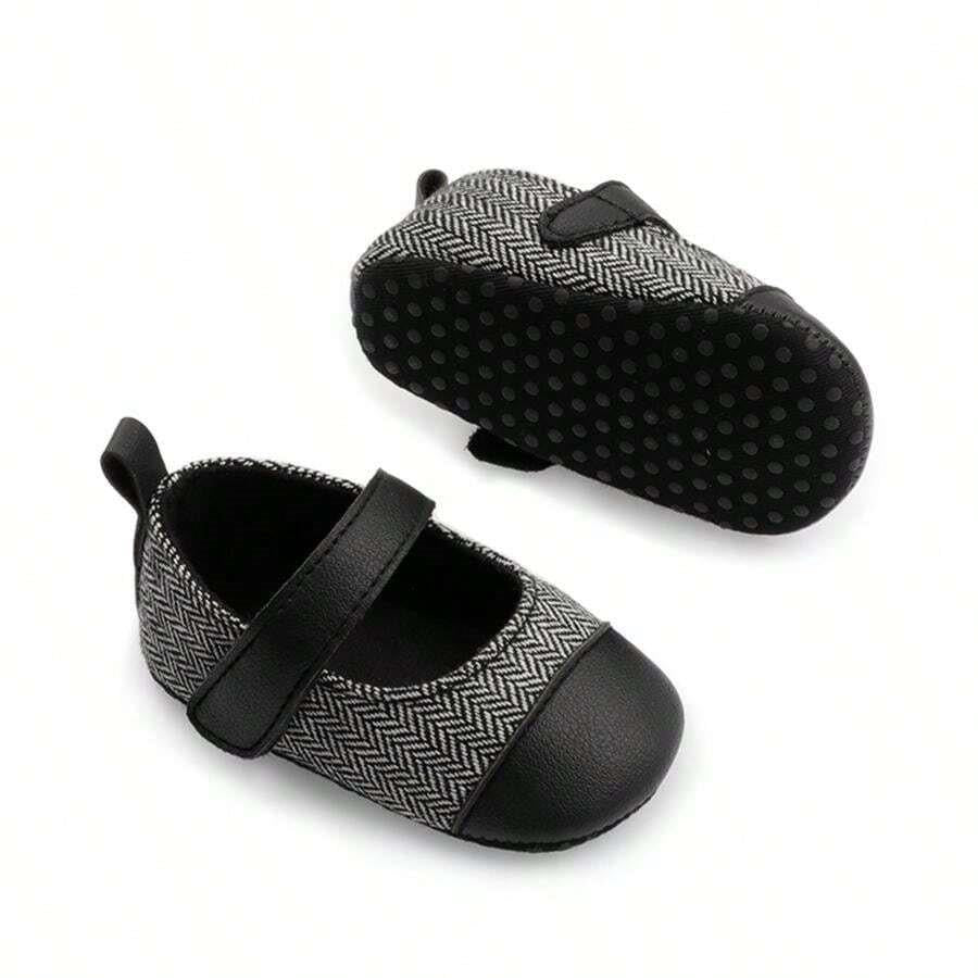 Baby Black Pattern Flats
