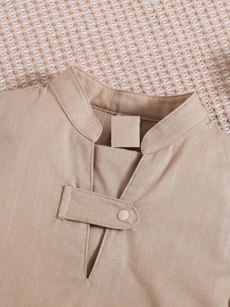 Baby 2 Piece Cotton V Shirt With Pants Set