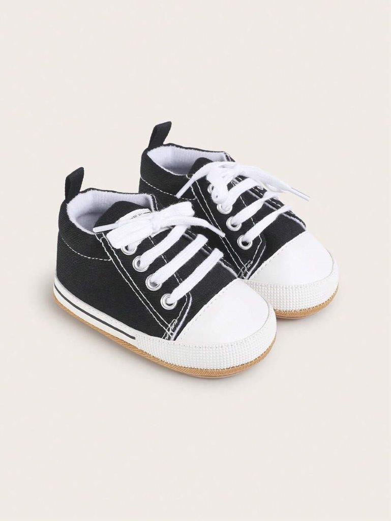 Baby Black Stripe Canvas Sneaker