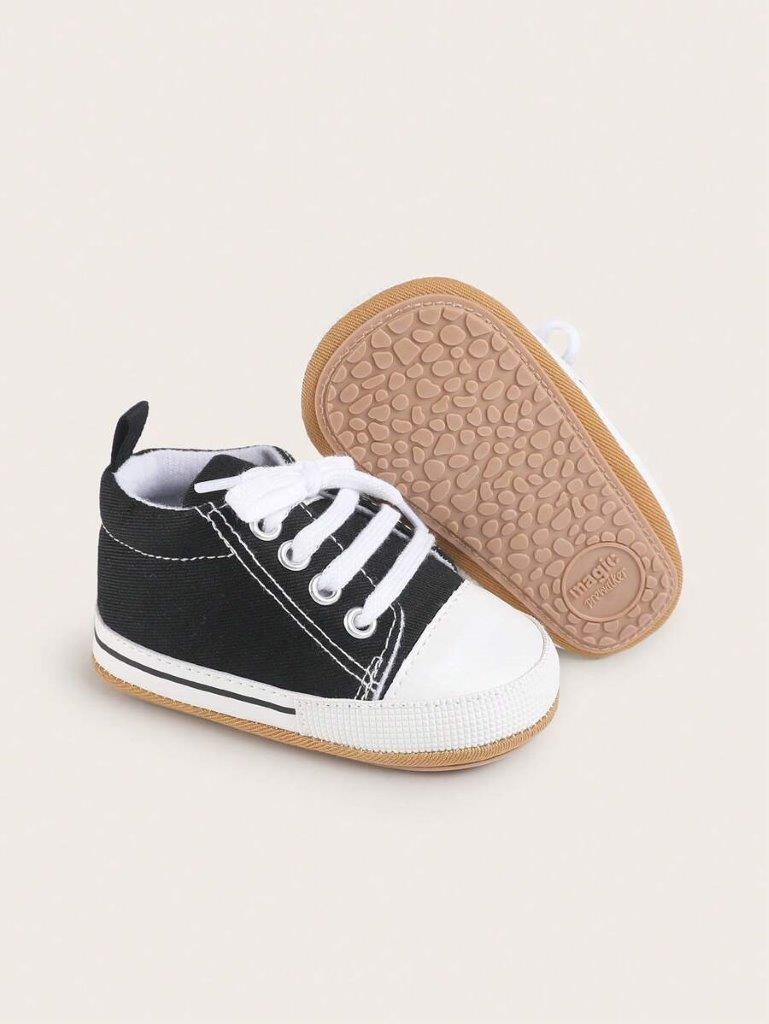 Baby Black Stripe Canvas Sneaker