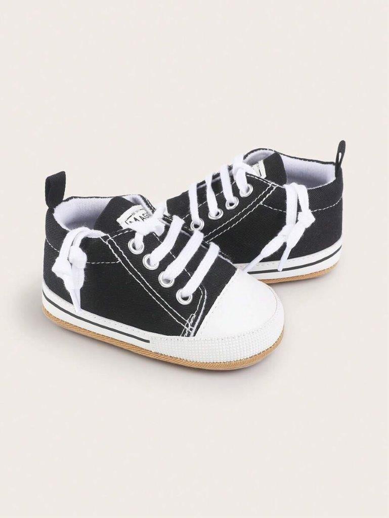 Baby Black Stripe Canvas Sneaker