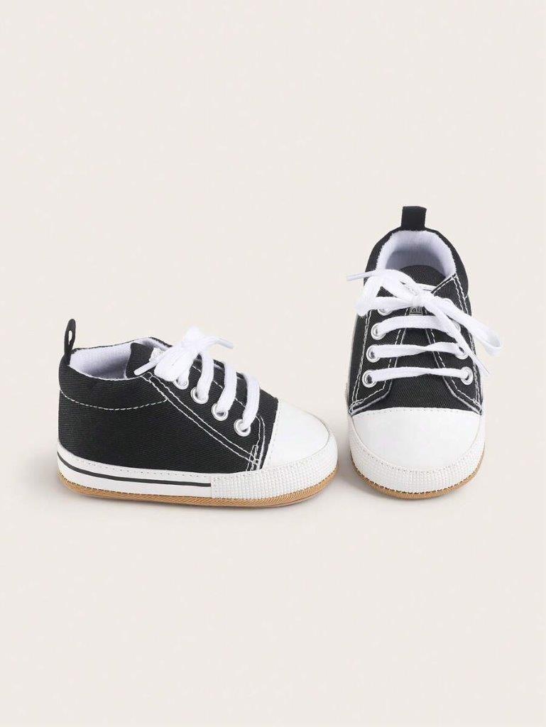 Baby Black Stripe Canvas Sneaker