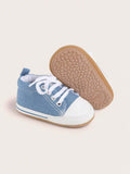 Baby Denim Blue Stripe Canvas Sneaker