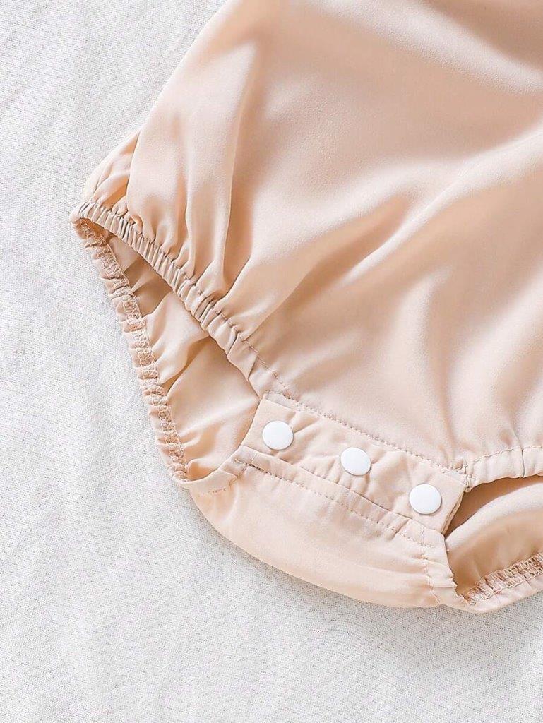 Baby Floral Lace Ruffle Mesh Bodysuit Dress